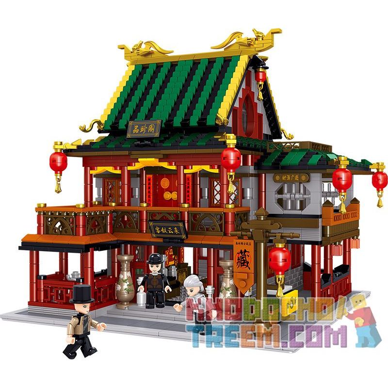 ZHEGAO QL0978 0978 non Lego TÒA ÁN PIN ZHEN bộ đồ chơi xếp lắp ráp ghép mô hình Modular Buildings CHINESE STREET-VIEW Mô Hình Nhà Cửa 2552 khối