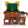 ZHEGAO QL0978 0978 non  TÒA ÁN PIN ZHEN bộ đồ chơi xếp lắp ráp ghép mô hình Modular Buildings CHINESE STREET-VIEW Mô Hình Nhà Cửa 2552 khối