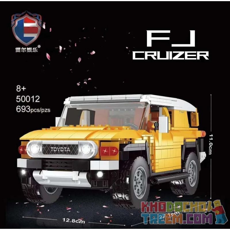 SHENZHEN RAEL ENTERTAINMENT 50012 non Lego TOYOTA ĐẤT MÁT LUZE tỷ lệ 1:12 bộ đồ chơi xếp lắp ráp ghép mô hình Technic TOYOTA LAND CRUISER Kỹ Thuật Công Nghệ Cao Mô Hình Phương Tiện 693 khối