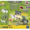 COBI 2184 non  SÚNG PHÒNG THỦ CHIẾN TRANH BOFORS 37MM bộ đồ chơi xếp lắp ráp ghép mô hình Military Army 37 MM WZ. 36 BOFORS Quân Sự Bộ Đội 80 khối