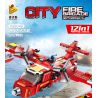 PanlosBrick 633043 Panlos Brick 633043 non  ĐỘI CỨU HỎA TP. bộ đồ chơi xếp lắp ráp ghép mô hình City CITY FIRE BRIGADE Thành Phố 572 khối