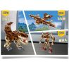 PanlosBrick 612001A 612001B 612001C 612001D Panlos Brick 612001A 612001B 612001C 612001D non  RỒNG CÁNH RAPTOR OVERLON TAM GIÁC bộ đồ chơi xếp lắp ráp ghép mô hình Jurassic World DINOSAURIA PTEROSAUR、VELOCIRAPTOR、TYRANNOSAURUS、TRICERATOPS Thế Giới Khủng Long 979 khối