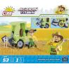 COBI 1871 non  MÁY GẶT ĐẬP NHỎ bộ đồ chơi xếp lắp ráp ghép mô hình City SMALL HARVESTER Thành Phố 50 khối