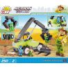 COBI 1865 non  XE NÂNG TAY DÀI bộ đồ chơi xếp lắp ráp ghép mô hình City LONG ARM FORKLIFT Thành Phố 250 khối