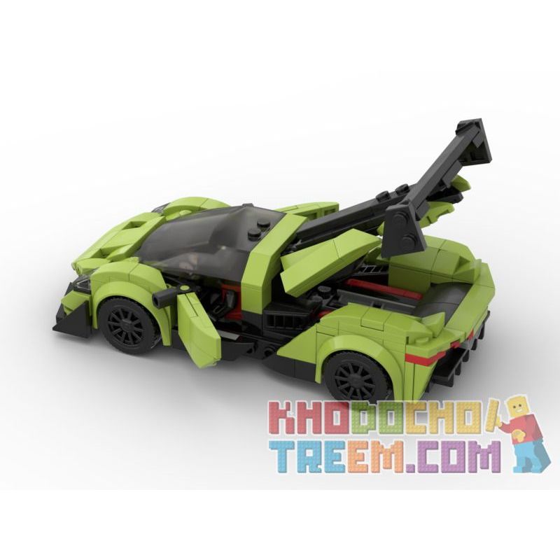 ACHKO 50013 CHAOBAO RENREN 7023 REBRICKABLE MOC-40655 40655 MOC40655 non  LAMBORGHINI ĐỘC bộ đồ chơi xếp lắp ráp ghép mô hình Speed Champions Racing Cars FAST&CAR LAMBORGHINI POISON Đua Xe Công Thức 288 khối