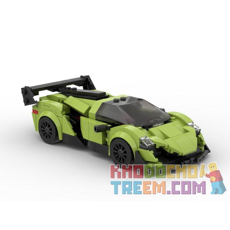 ACHKO 50013 CHAOBAO RENREN 7023 REBRICKABLE MOC-40655 40655 MOC40655 non  LAMBORGHINI ĐỘC bộ đồ chơi xếp lắp ráp ghép mô hình Speed Champions Racing Cars FAST&CAR LAMBORGHINI POISON Đua Xe Công Thức 288 khối
