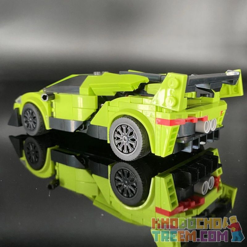 ACHKO 50013 CHAOBAO RENREN 7023 REBRICKABLE MOC-40655 40655 MOC40655 non  LAMBORGHINI ĐỘC bộ đồ chơi xếp lắp ráp ghép mô hình Speed Champions Racing Cars FAST&CAR LAMBORGHINI POISON Đua Xe Công Thức 288 khối
