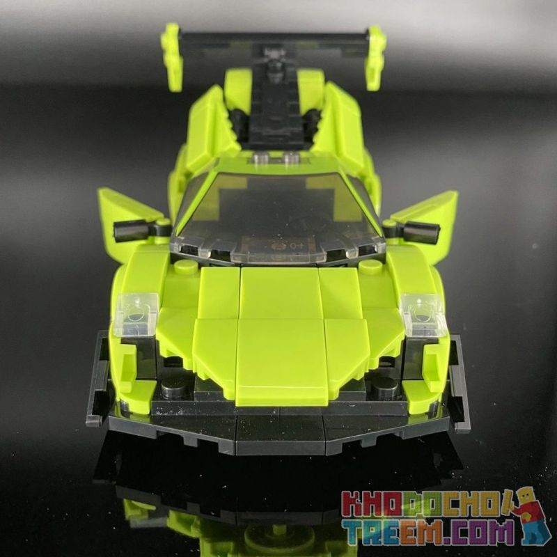 ACHKO 50013 CHAOBAO RENREN 7023 REBRICKABLE MOC-40655 40655 MOC40655 non  LAMBORGHINI ĐỘC bộ đồ chơi xếp lắp ráp ghép mô hình Speed Champions Racing Cars FAST&CAR LAMBORGHINI POISON Đua Xe Công Thức 288 khối