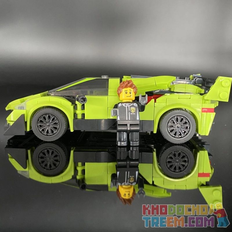 ACHKO 50013 CHAOBAO RENREN 7023 REBRICKABLE MOC-40655 40655 MOC40655 non  LAMBORGHINI ĐỘC bộ đồ chơi xếp lắp ráp ghép mô hình Speed Champions Racing Cars FAST&CAR LAMBORGHINI POISON Đua Xe Công Thức 288 khối