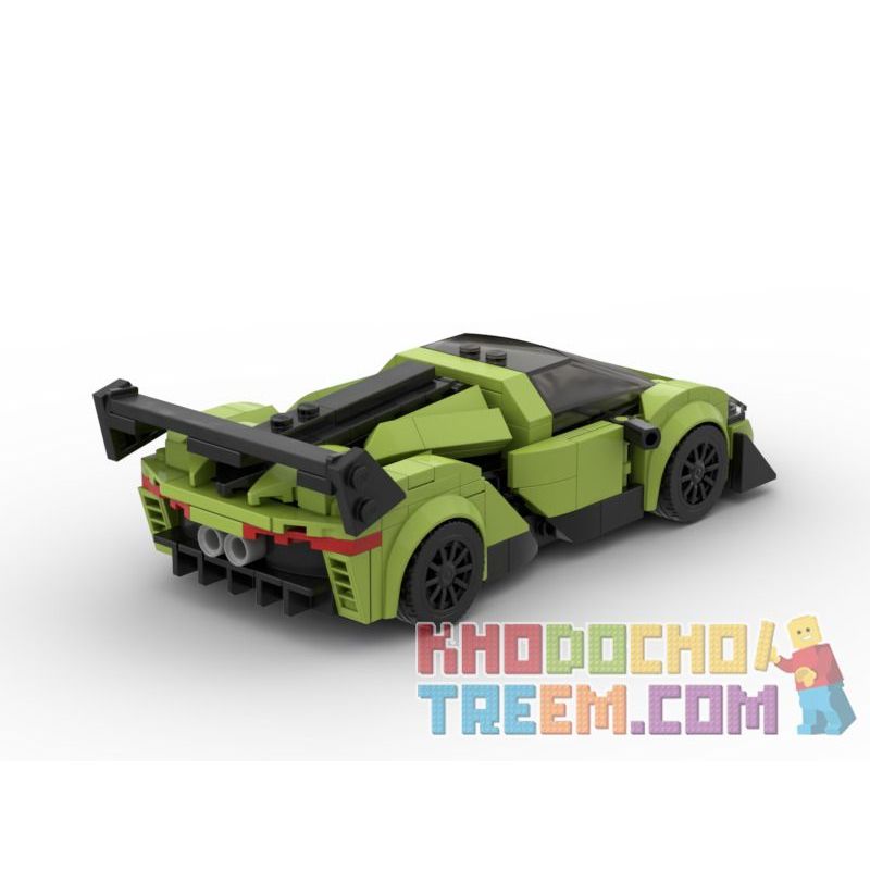 ACHKO 50013 CHAOBAO RENREN 7023 REBRICKABLE MOC-40655 40655 MOC40655 non  LAMBORGHINI ĐỘC bộ đồ chơi xếp lắp ráp ghép mô hình Speed Champions Racing Cars FAST&CAR LAMBORGHINI POISON Đua Xe Công Thức 288 khối