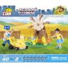 COBI 1860 non  NGƯỜI LÀM VƯỜN MAY MẮN bộ đồ chơi xếp lắp ráp ghép mô hình City LUCKY GARDENER Thành Phố 40 khối