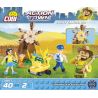 COBI 1860 non  NGƯỜI LÀM VƯỜN MAY MẮN bộ đồ chơi xếp lắp ráp ghép mô hình City LUCKY GARDENER Thành Phố 40 khối