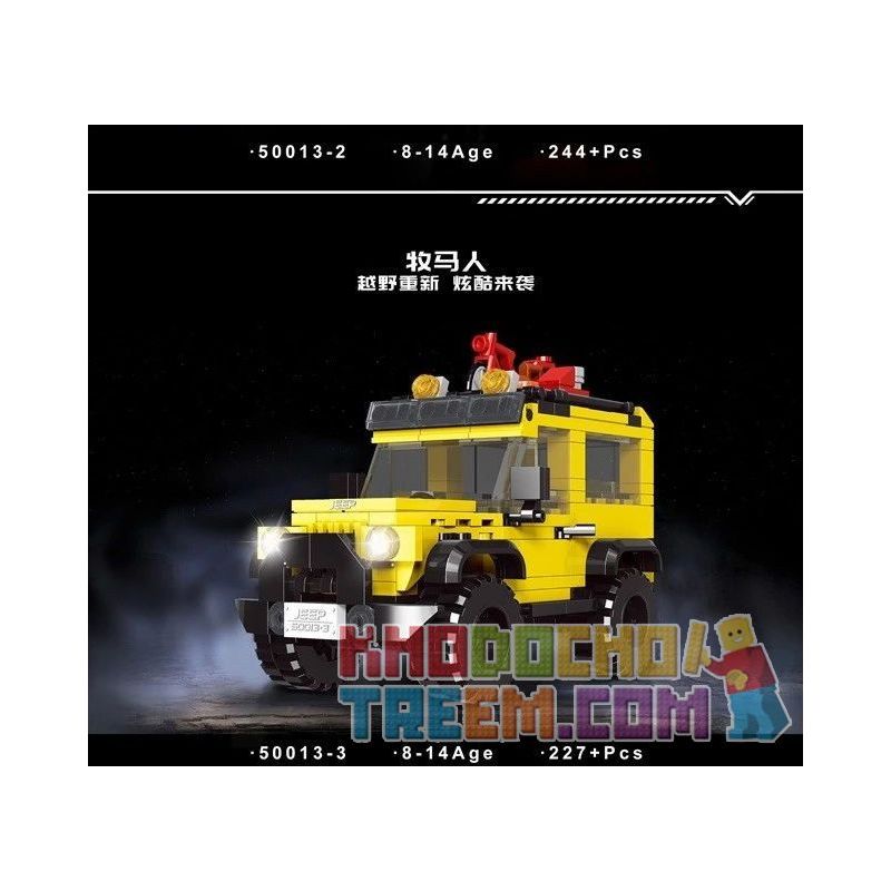 SHENZHEN RAEL ENTERTAINMENT 50013-1 50013-2 50013-3 50013-4 non  XE ĐỊA HÌNH 4 MẪU TOYOTA CRUISER FJ MERCEDES-BENZ G63 JEEP WRANGLER LAND ROVER DEFENDER bộ đồ chơi xếp lắp ráp ghép mô hình Speed Champions Racing Cars RACING BLOCK Đua Xe Công Thức 938 khối