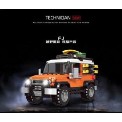 SHENZHEN RAEL ENTERTAINMENT 50013-1 50013-2 50013-3 50013-4 non  XE ĐỊA HÌNH 4 MẪU TOYOTA CRUISER FJ MERCEDES-BENZ G63 JEEP WRANGLER LAND ROVER DEFENDER bộ đồ chơi xếp lắp ráp ghép mô hình Speed Champions Racing Cars RACING BLOCK Đua Xe Công Thức 938 khối