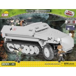 COBI 2442 non  XE BÁN TẢI SDKFZ 251 bộ đồ chơi xếp lắp ráp ghép mô hình Military Army SD.KFZ. 251 HANOMAG Quân Sự Bộ Đội 400 khối