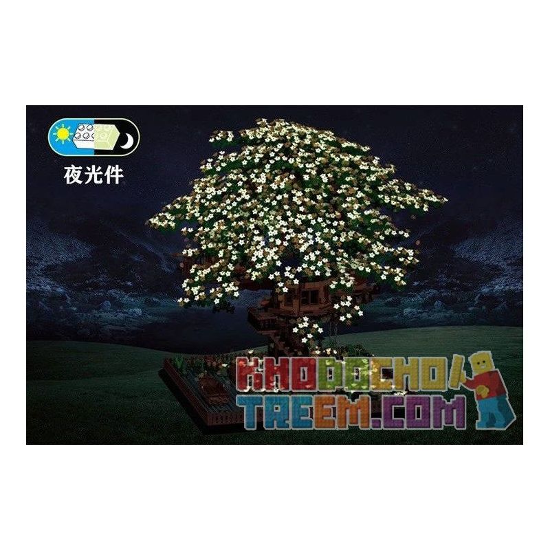 MorkModel 031004 Mork Model 031004 non  NHÀ TRÊN CÂY bộ đồ chơi xếp lắp ráp ghép mô hình Creator TREE HOUSE Sáng Tạo 8000 khối