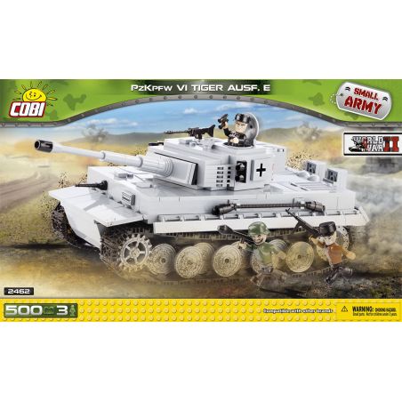 COBI 2462 non  XE TĂNG TIGER bộ đồ chơi xếp lắp ráp ghép mô hình Military Army PZKPFW VI TIGER AUSF. Quân Sự Bộ Đội 500 khối