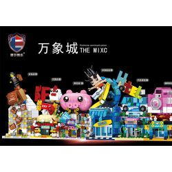 SHENZHEN RAEL ENTERTAINMENT 10008 non  6 LOẠI CỬA HÀNG BÁN TÚI Ở THÀNH PHỐ VIÊNG CHĂN BÁNH MÌ KẸP THỊT HOA VÁN LƯỚT SÓNG NHÀ NGHỈ QUÁN CÀ PHÊ bộ đồ chơi xếp lắp ráp ghép mô hình Mini Modular THE MIXC Đường Phố Thu Nhỏ 1867 khối