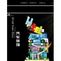 SHENZHEN RAEL ENTERTAINMENT 10008 non  6 LOẠI CỬA HÀNG BÁN TÚI Ở THÀNH PHỐ VIÊNG CHĂN BÁNH MÌ KẸP THỊT HOA VÁN LƯỚT SÓNG NHÀ NGHỈ QUÁN CÀ PHÊ bộ đồ chơi xếp lắp ráp ghép mô hình Mini Modular THE MIXC Đường Phố Thu Nhỏ 1867 khối