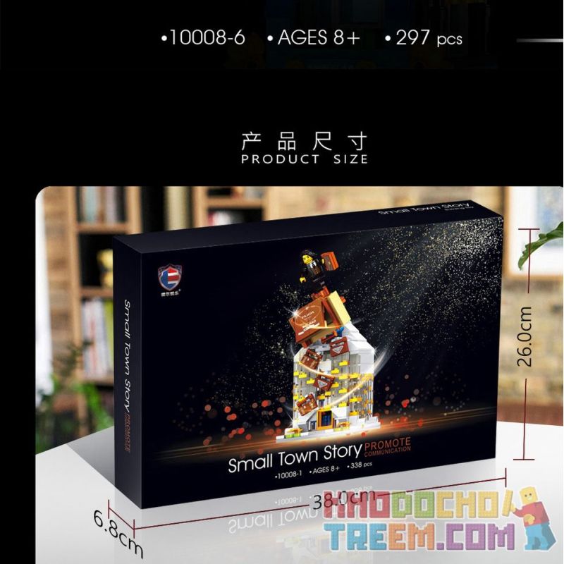 SHENZHEN RAEL ENTERTAINMENT 10008 non  6 LOẠI CỬA HÀNG BÁN TÚI Ở THÀNH PHỐ VIÊNG CHĂN BÁNH MÌ KẸP THỊT HOA VÁN LƯỚT SÓNG NHÀ NGHỈ QUÁN CÀ PHÊ bộ đồ chơi xếp lắp ráp ghép mô hình Mini Modular THE MIXC Đường Phố Thu Nhỏ 1867 khối