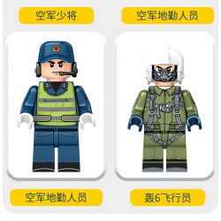 SEMBO 202135 non  MÁY BAY NÉM BOM TẦM TRUNG VÀ XA H-6K CỦA QUỐC bộ đồ chơi xếp lắp ráp ghép mô hình Military Army H-6K BOMBER AIRCRAFT Quân Sự Bộ Đội 2135 khối