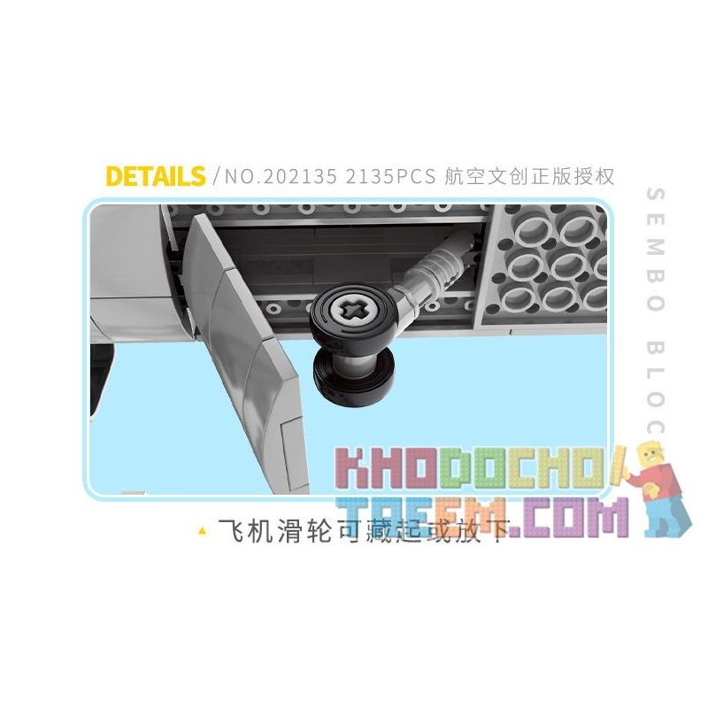 SEMBO 202135 non  MÁY BAY NÉM BOM TẦM TRUNG VÀ XA H-6K CỦA QUỐC bộ đồ chơi xếp lắp ráp ghép mô hình Military Army H-6K BOMBER AIRCRAFT Quân Sự Bộ Đội 2135 khối