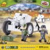 COBI 2180 non  SÚNG CHỐNG TĂNG PAK 36 bộ đồ chơi xếp lắp ráp ghép mô hình Military Army PAK 36 7 CM Quân Sự Bộ Đội 80 khối