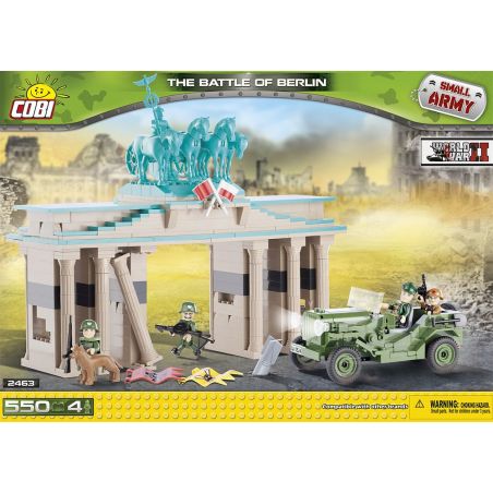 COBI 2463 non  TRẬN BERLIN bộ đồ chơi xếp lắp ráp ghép mô hình Military Army BATTLE OF BERLIN Quân Sự Bộ Đội 550 khối