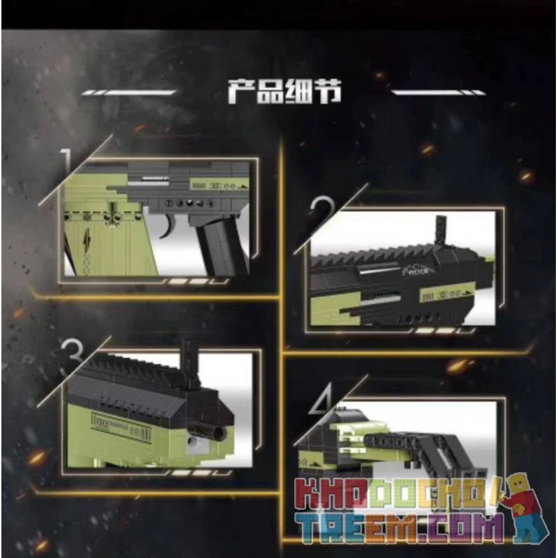 SHENZHEN RAEL ENTERTAINMENT 70005 non  KRISS VECTOR. bộ đồ chơi xếp lắp ráp ghép mô hình Military Army Quân Sự Bộ Đội 319 khối