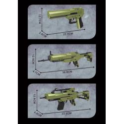 SHENZHEN RAEL ENTERTAINMENT 70006 non  DESERT EAGLE SÚNG TRƯỜNG TẤN CÔNG SCAR-L G36C bộ đồ chơi xếp lắp ráp ghép mô hình Gun DESERT EAGLE、SCAR-L、G36C 226 khối