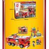 Enlighten 12013 Qman 12013 non  HOẠT ĐỘNG CỨU HỘ FIREWIRE bộ đồ chơi xếp lắp ráp ghép mô hình Minecity Thành Phố Mỏ 539 khối