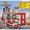 Enlighten 12014 Qman 12014 non  CỤC CỨU HỎA VÀ NẠN bộ đồ chơi xếp lắp ráp ghép mô hình Minecity Thành Phố Mỏ 693 khối