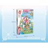 Enlighten 32015 Qman 32015 non  BÓNG LÂU ĐÀI NGÔN NGỮ HOA bộ đồ chơi xếp lắp ráp ghép mô hình Prinecess Leah PRINCESS LEAH Công Chúa Leah 1169 khối