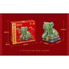 KEEPPLEY K10125 10125 non  VOI GIÀU CÓ bộ đồ chơi xếp lắp ráp ghép mô hình Brickheadz Nhân Vật Đầu To