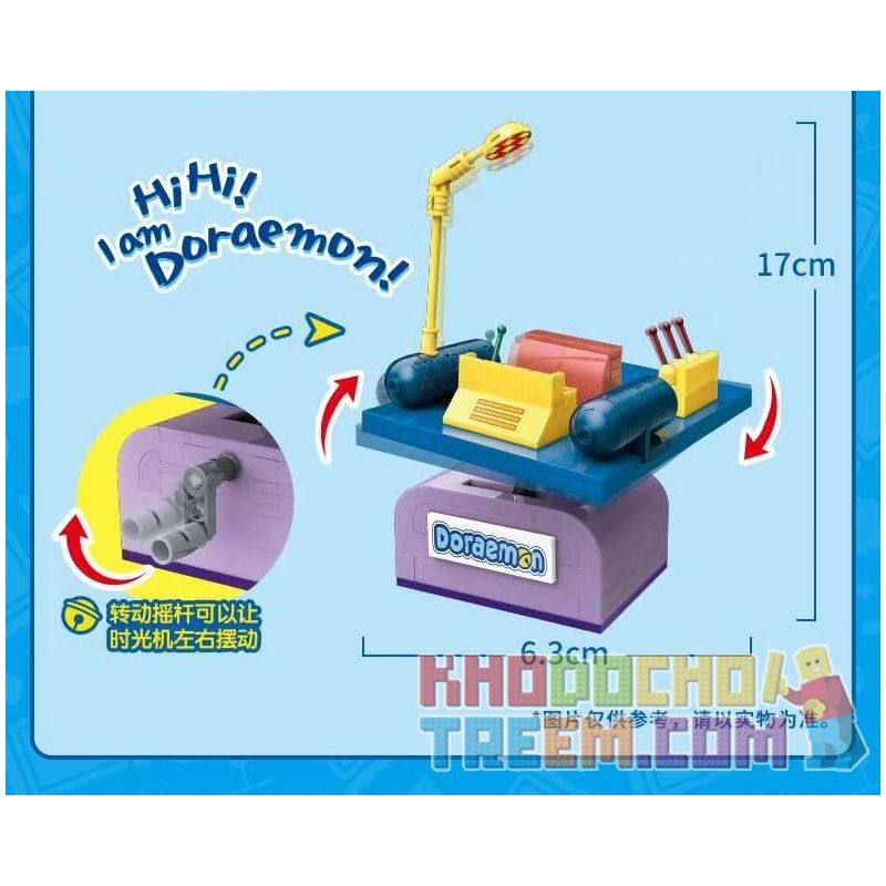 KEEPPLEY K20401 20401 non  CỖ MÁY THỜI GIAN bộ đồ chơi xếp lắp ráp ghép mô hình Doraemon Mèo Máy Thông Minh 155 khối KEEPPLEY K20401 20401 non  CỖ MÁY THỜI GIAN bộ đồ chơi xếp lắp ráp ghép mô hình Doraemon Mèo Máy Thông Minh 155 khối