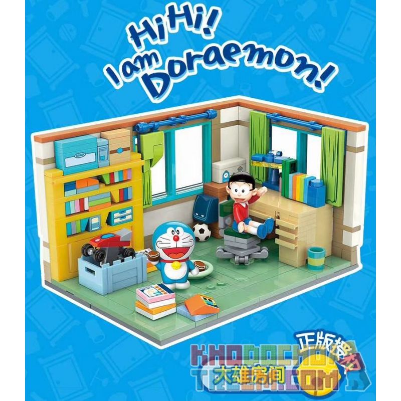 KEEPPLEY K20402 20402 non Lego PHÒNG NOBITA bộ đồ chơi xếp lắp ráp ghép mô hình Doraemon Mèo Máy Thông Minh 340 khối
