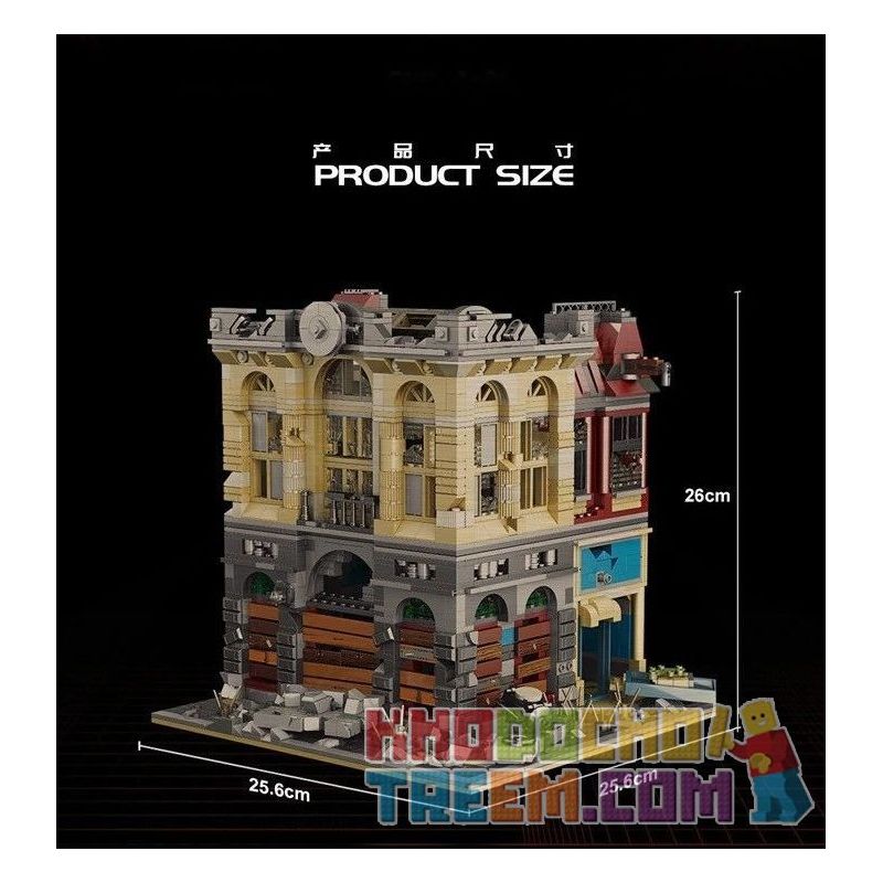 JIESTAR 89102 REBRICKABLE MOC-41175 41175 MOC41175 SUPER 18K K126 non  TRỤ SỞ CHÍNH CỦA NGÂN HÀNG bộ đồ chơi xếp lắp ráp ghép mô hình Creator MOC - BRICK BANK APOCALYPSE VERSION Sáng Tạo 2500 khối JIESTAR 89102 REBRICKABLE MOC-41175 41175 MOC41175 SUPER 18K K126 non  TRỤ SỞ CHÍNH CỦA NGÂN HÀNG bộ đồ chơi xếp lắp ráp ghép mô hình Creator MOC - BRICK BANK APOCALYPSE VERSION Sáng Tạo 2500 khối