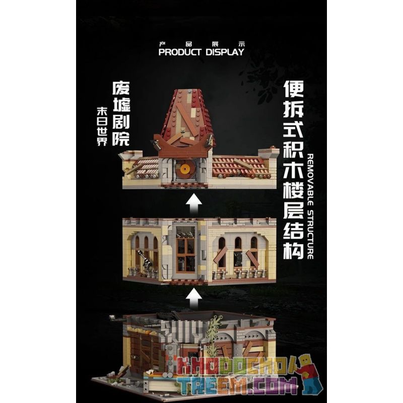 SUPER 18K K127 non  RẠP CHIẾU PHIM SANG TRỌNG bộ đồ chơi xếp lắp ráp ghép mô hình Creator PALACE CINEMA - APOCALYPSE VERSION Sáng Tạo 2193 khối