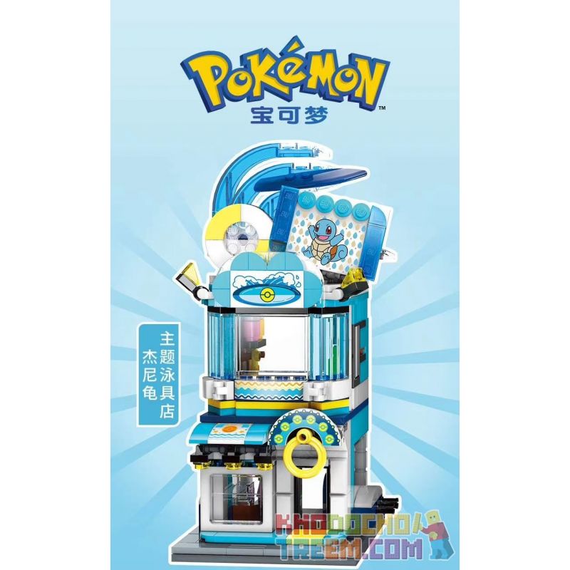 KEEPPLEY K20208 20208 non Lego CỬA HÀNG BƠI CHỦ ĐỀ JENNY TURTLE bộ đồ chơi xếp lắp ráp ghép mô hình Pokémon POKEMON