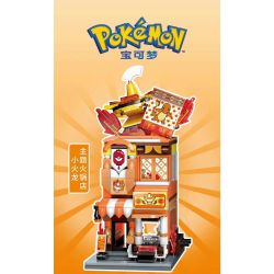 KEEPPLEY K20210 20210 non  NHÀ HÀNG LẨU CHỦ ĐỀ LITTLE FIRE DRAGON bộ đồ chơi xếp lắp ráp ghép mô hình Pokémon POKEMON