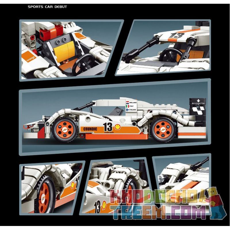 SHENZHEN RAEL ENTERTAINMENT 50014 non  NGUYÊN MẪU LE MANS bộ đồ chơi xếp lắp ráp ghép mô hình Speed Champions Racing Cars IAN LMP-CI Đua Xe Công Thức 667 khối
