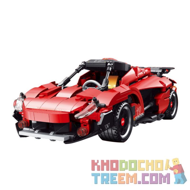 SHENZHEN RAEL ENTERTAINMENT 50015 non Lego A-GT. bộ đồ chơi xếp lắp ráp ghép mô hình Speed Champions Racing Cars TECHNICIAN UNA-GT Đua Xe Công Thức 648 khối