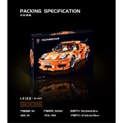 SHENZHEN RAEL ENTERTAINMENT 50016 non  PORSCHE 911. bộ đồ chơi xếp lắp ráp ghép mô hình Speed Champions Racing Cars IAN PORSCHE 911 Đua Xe Công Thức 769 khối