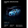 SHENZHEN RAEL ENTERTAINMENT 50017 non  BUGADI BÉO bộ đồ chơi xếp lắp ráp ghép mô hình Speed Champions Racing Cars IAN BUGATTI CHIRON Đua Xe Công Thức 763 khối