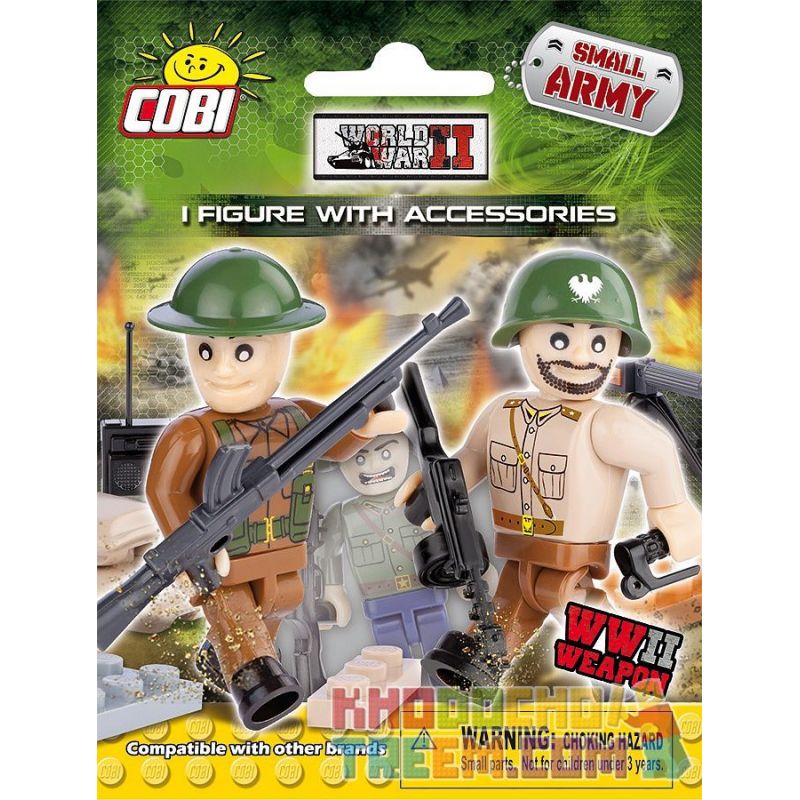 COBI 2006 non Lego 1 MINIFIGURE VÀ PHỤ KIỆN bộ đồ chơi xếp lắp ráp ghép mô hình Military Army 1 FIGURE WITH ACCESSORIES Quân Sự Bộ Đội