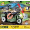 COBI 2149 non  MÔ TÔ QUÂN SỰ BMW R75 MẪU 1942 bộ đồ chơi xếp lắp ráp ghép mô hình Military Army BMW R75 1942 Quân Sự Bộ Đội 55 khối