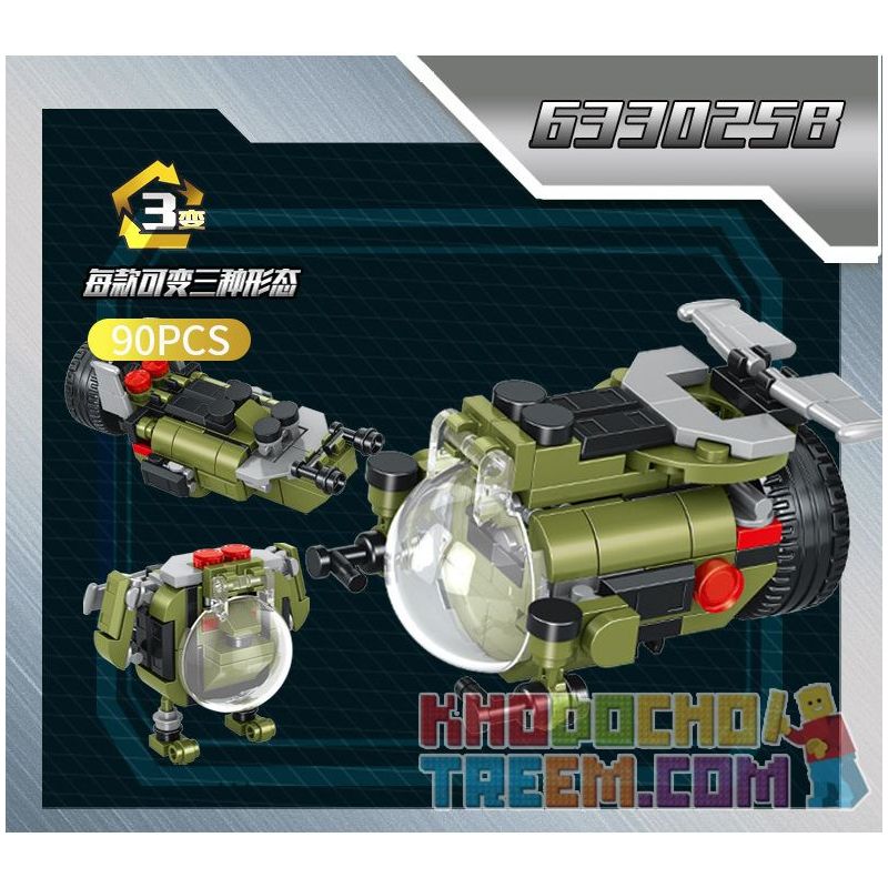 PanlosBrick 633025 Panlos Brick 633025 non  XE CHIẾN ĐẤU BỘ BINH BỌC THÉP 8 TỔ HỢP bộ đồ chơi xếp lắp ráp ghép mô hình Military Army AIFV Quân Sự Bộ Đội 745 khối