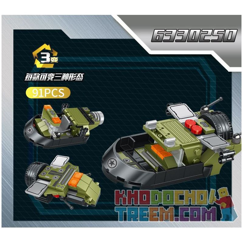 PanlosBrick 633025 Panlos Brick 633025 non  XE CHIẾN ĐẤU BỘ BINH BỌC THÉP 8 TỔ HỢP bộ đồ chơi xếp lắp ráp ghép mô hình Military Army AIFV Quân Sự Bộ Đội 745 khối