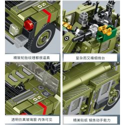 PanlosBrick 633025 Panlos Brick 633025 non  XE CHIẾN ĐẤU BỘ BINH BỌC THÉP 8 TỔ HỢP bộ đồ chơi xếp lắp ráp ghép mô hình Military Army AIFV Quân Sự Bộ Đội 745 khối