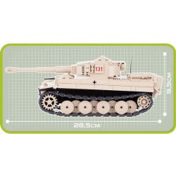 COBI 2477 non  TIGER 131. bộ đồ chơi xếp lắp ráp ghép mô hình Military Army Quân Sự Bộ Đội 500 khối